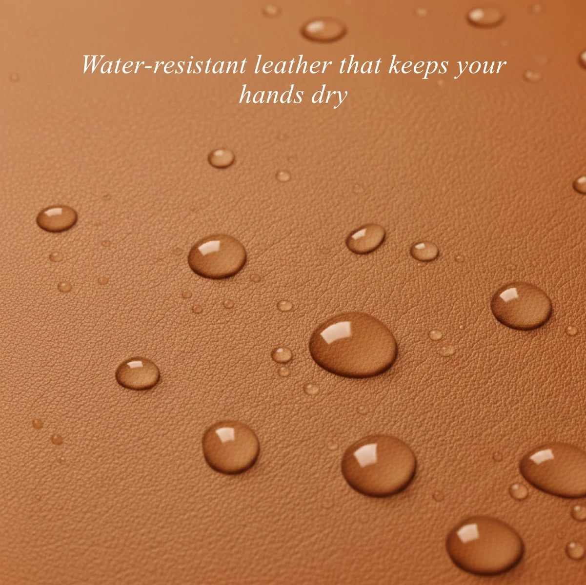 Harvey (cognac) - Goatskin leather gloves with luxurious wool lining & touchscreen feature