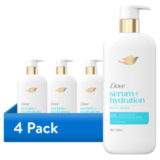 (4 pack) Dove Body Wash Hydration Boost 18.5 oz